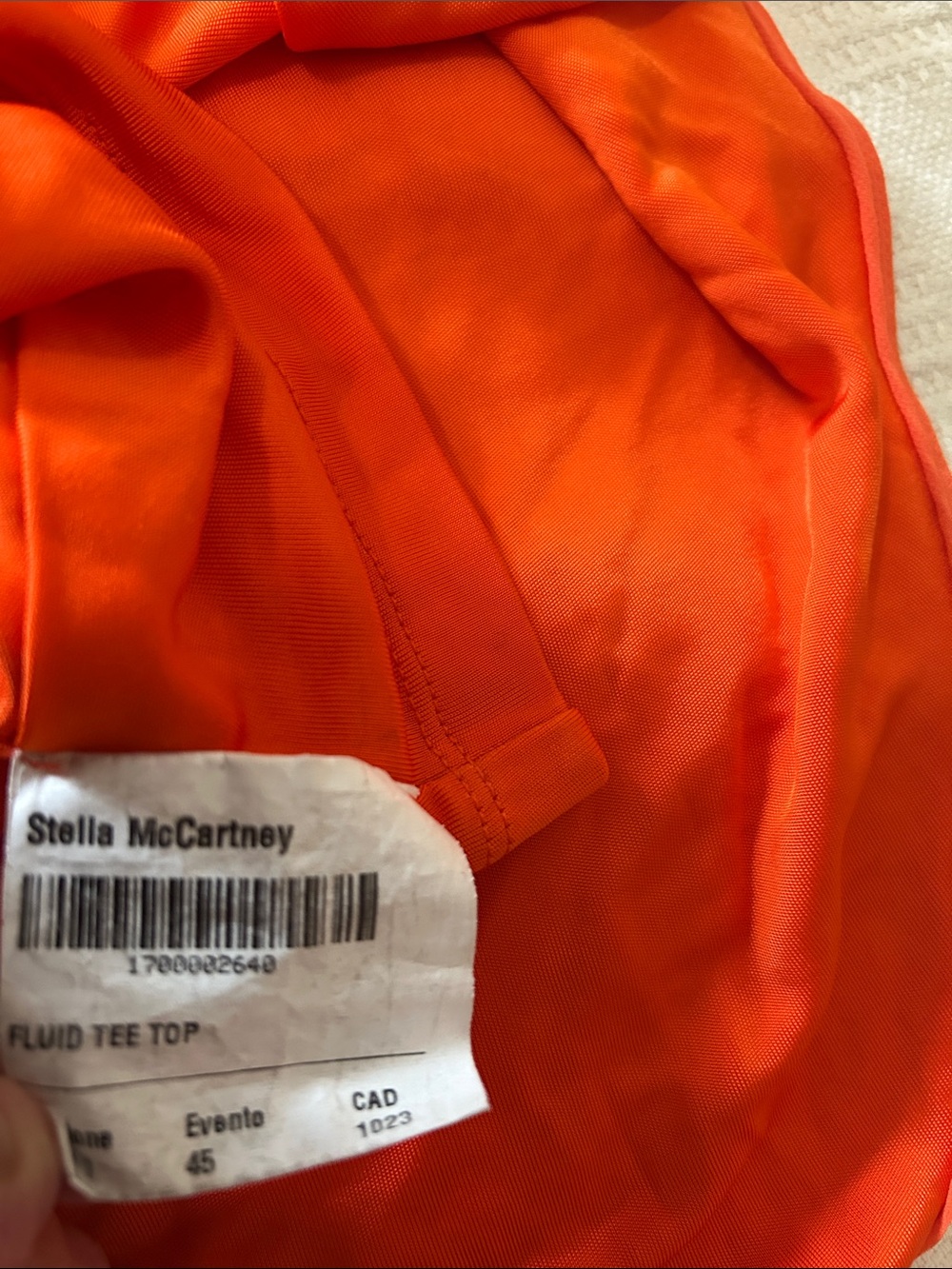 STELLA MCCARTNEY - Draped Fluid tee top Viscose Satin Cape Top medium - Picture 8 of 11
